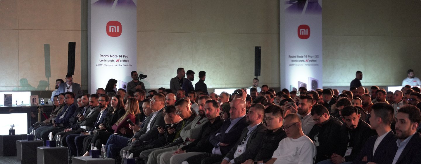 Guests at the Redmi Note 14 Series launch event in Erbil